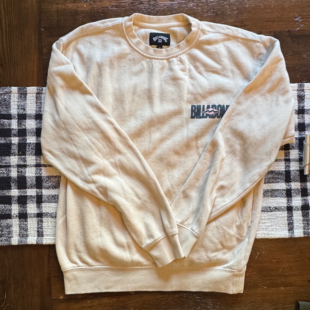 Billabong Men's Beige Crewneck Sweater